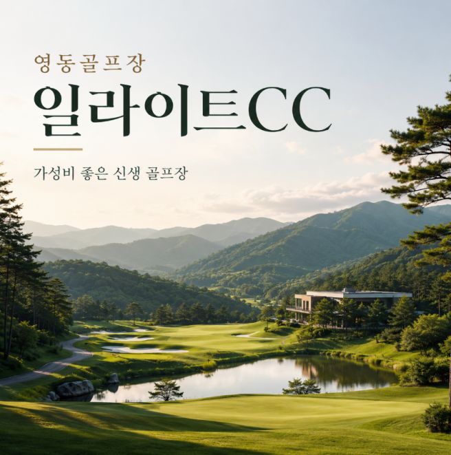 영동골프장 일라이트cc 가성비 좋은 신생 골프장 자연 속 라운딩