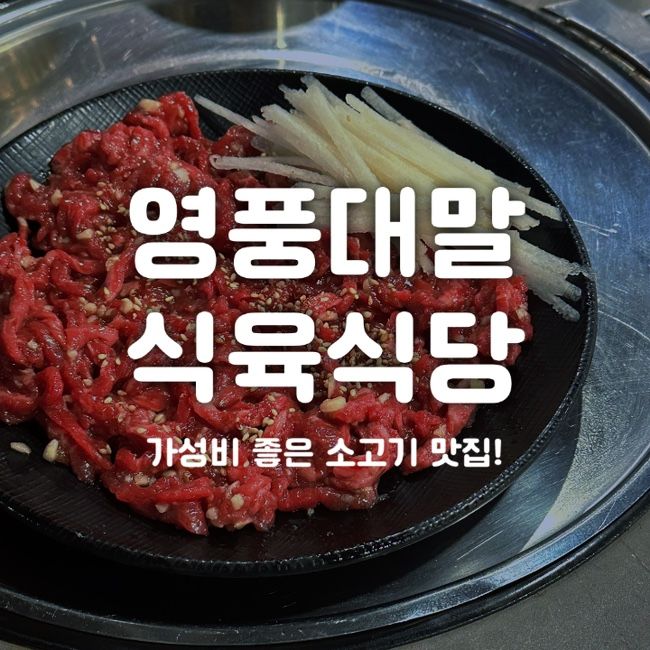 [경북/영천] 신선해서 더 맛있었던 육회, 가성비 좋은 소고기 맛집 영풍대말식육식당