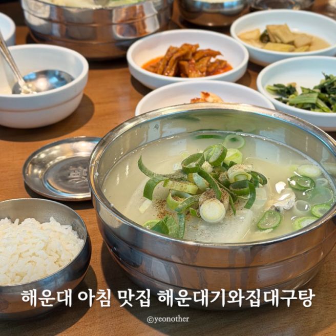 해운대 아침식사 맛집 내돈내산 해운대기와집대구탕 주차 아기의자 재방문 후기