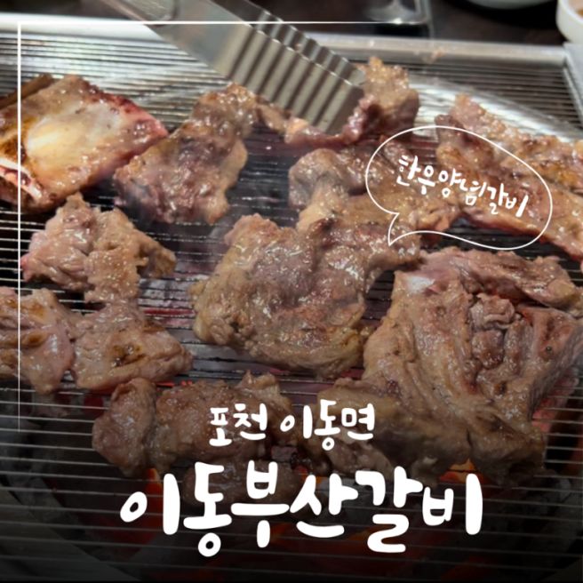 [경기도포천맛집] 한우만 고집하는 포천이동갈비촌의 찐맛집! 이동부산갈비!