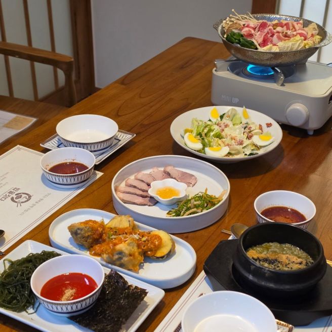 경산 고급 한정식 밥을짓다, 코스요리 데이트 맛집
