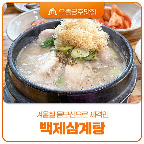 겨울철 몸보신으로 제격인 으뜸공주맛집 백제삼계탕