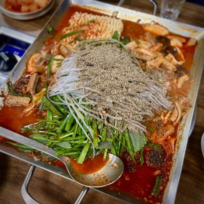 수원 지동시장 순대타운 호남순대 순대곱창볶음 내돈내산