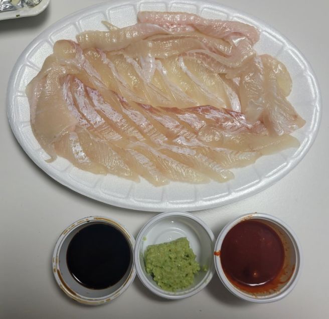 오랜만에, 경산 신대부적 압량 회 배달 <온나횟집>