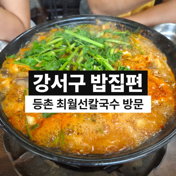 강서구 등촌 맛집 | 등촌 최월선칼국수 아침부터 얼큰하게 즐긴 버섯매운탕 후기