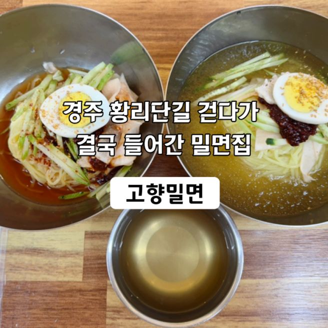 경주황리단길맛집 찾다가 현지인 따라 들어간 고향밀면