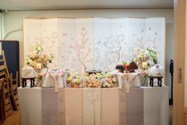 영주 다성한정식 돌잔치 후기🎂작은 룸에서도 완벽했던 병풍 돌상✨ 바네사파티 출장상차림