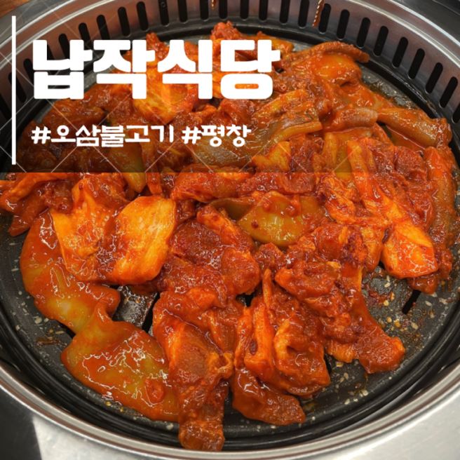 [평창] 납작식당 오삼불고기 | 모나용평 알펜시아 대관령 맛집