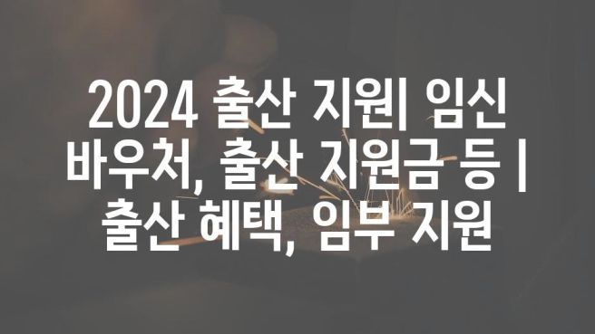 임신 출산 지원금