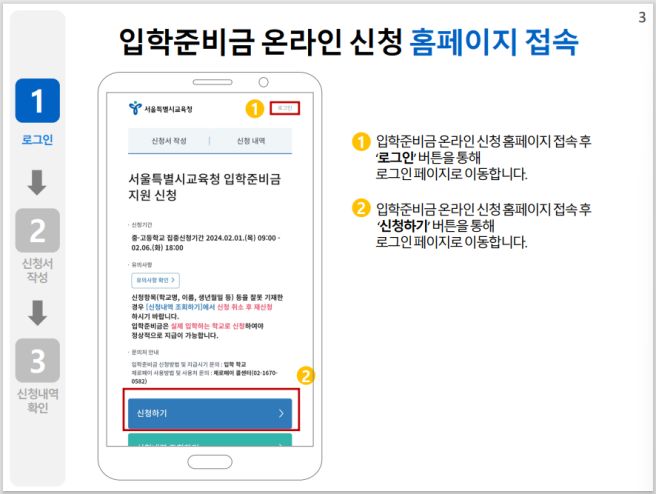 2025 서울시 입학준비금 신청방법 대상 및 사용처