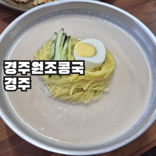 경주원조콩국 경주 출장식사, 대릉원길 구수한 콩국수 한그릇