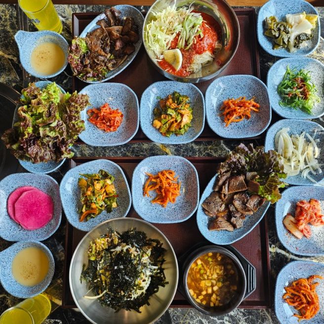 지웰시티맛집, 청주모임 │석쇠구이에 봄동까지 주는 9,900원 점심특선 갈비스토리