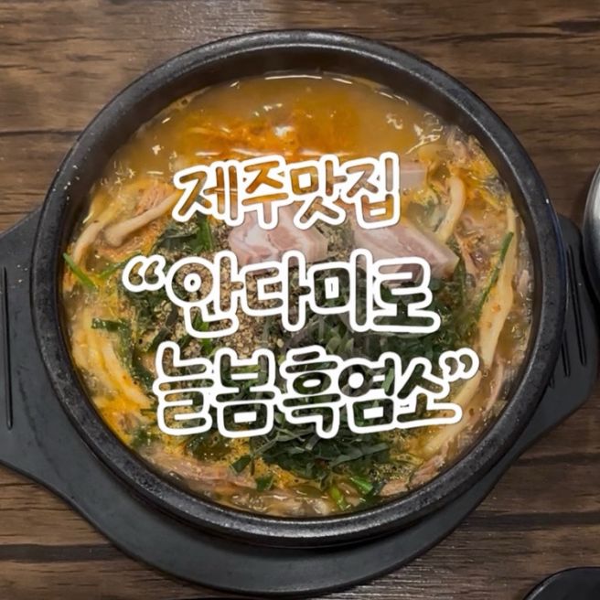 [제주 맛집 추천] 안다미로 늘봄 흑염소