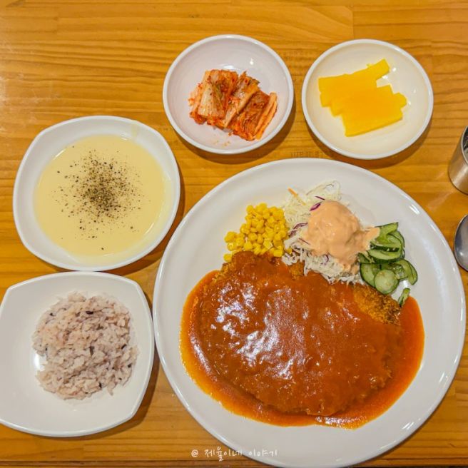 장미경양식 고성 본점 거진 돈까스 맛집 내돈내산 후기
