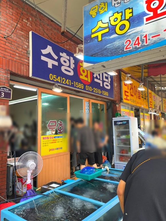 포항 죽도시장 물회 맛집 수향회식당ㅣ내돈내산 솔직후기