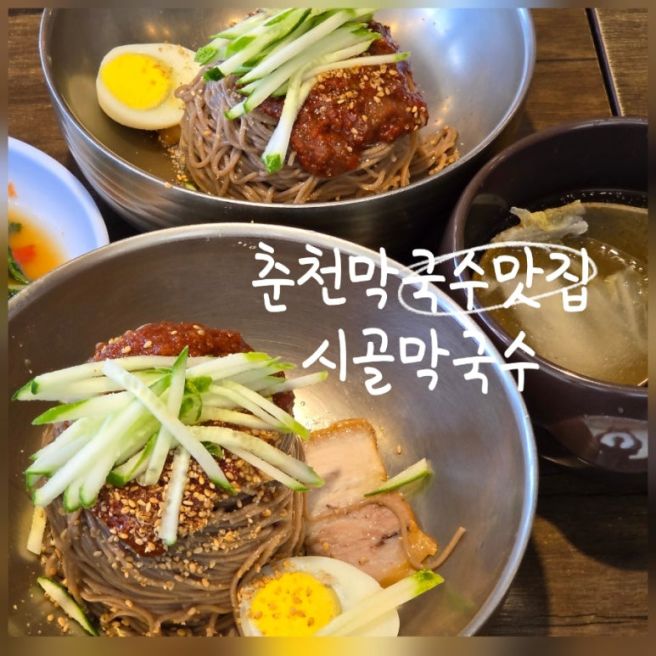 춘천막국수 현지인 추천! '시골막국수' 또간집 노포맛집 후기