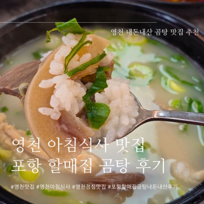 [영천] 영천 아침식사 추천 포항 할매집 곰탕 내돈내산 후기(영천시장 밥집)