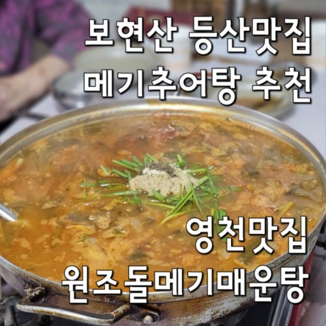 영천맛집 화산산성근처맛집 보현산등산밥집 메기추어탕 원조돌메기매운탕