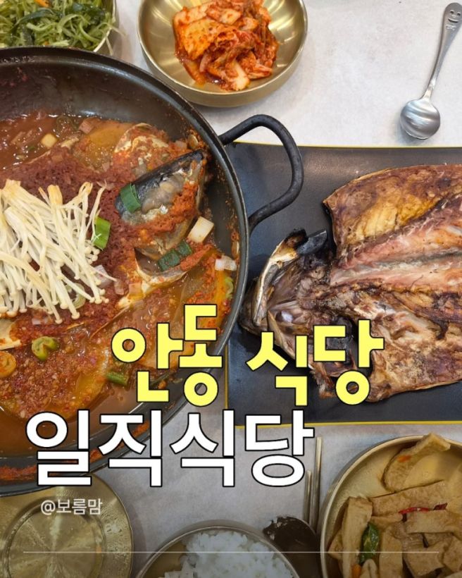 안동 가볼만한곳 간고등어 맛집 일직식당