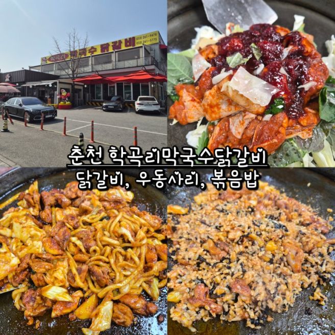 춘천 학곡리막국수닭갈비 닭갈비, 우동사리, 볶음밥 후기