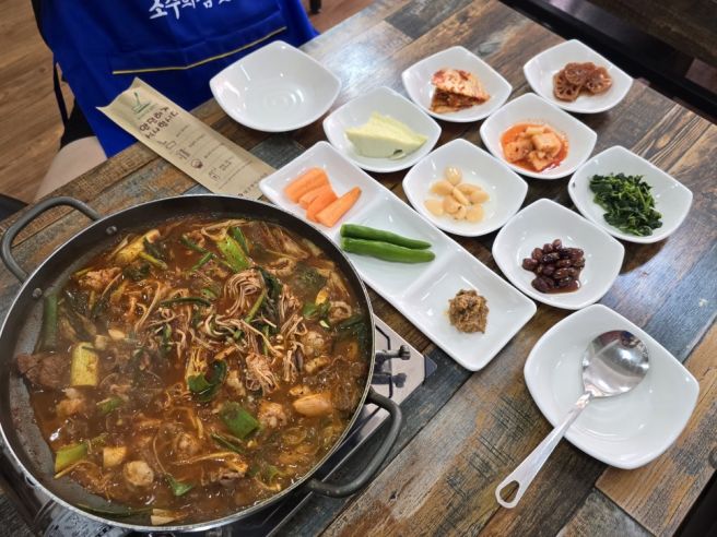 대구 곱창전골 맛집 중리동 천상곱창전골식당