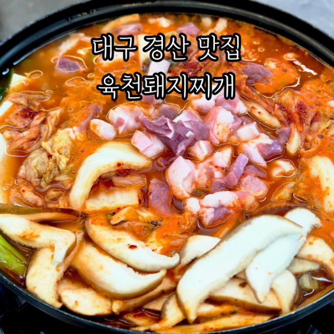 대구 경산 맛집 육천돼지찌개 가성비 후기